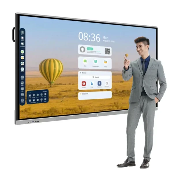 55 65 75 85 pulgadas 4K LCD pantalla interactiva inteligente Pizarra Interactiva tablero electrónico pantalla Digital para el aula
